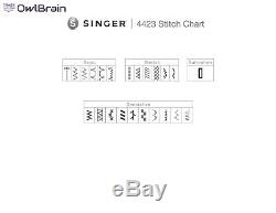 Singer 4423 Stitch Chart
