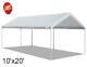 10x20 Ft Carport Canopy Tent Steel Heavy Duty Outdoor Portable Car Shelter 6 Leg