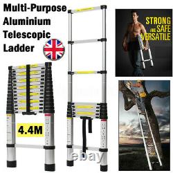 14.4FT Portable Heavy Duty Multi-Purpose Aluminium Telescopic Extendable Ladder