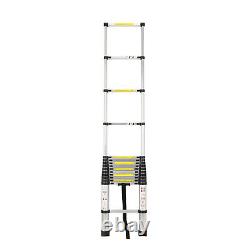 17FT Portable Heavy Duty Aluminum Alloy Climb Telescopic Step Ladder Extendable