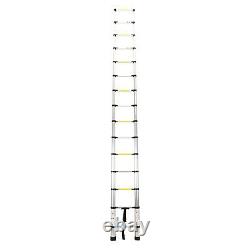 17ft Portable Heavy Duty Aluminium Telescopic Ladder Step Extendable 150kg Load