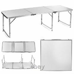 180 x 60 cm 6FT HEAVY DUTY FOLDING TABLE PORTABLE CAMPING GARDEN PARTY CATERING