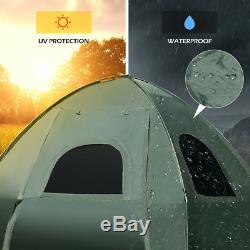 1-Person Compact Portable Pop-Up Tent Air Mattress and Sleeping Bag Camping Bed