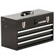 20 In. 3-drawer Small Metal Portable Tool Box With Drawers And Tray Heavy Duty