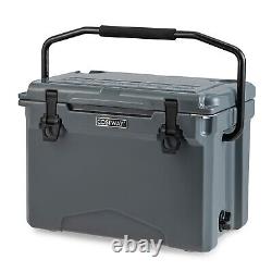 23L Hard Cooler Heavy-duty Rotomolded Cooler Camping Portable Ice Chest Box
