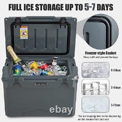 23L Hard Cooler Heavy-duty Rotomolded Cooler Insulated Portable Ice Chest Box