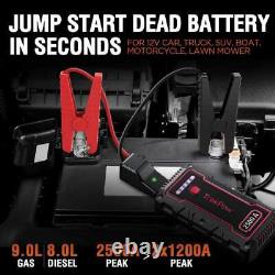 2500A Car Jump Starter Battery Heavy Duty Booster Power Pack TrekPow 12V IP68 UK