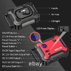 2500A Heavy Duty Truck Battery Booster Pack Jump Starter Portable Amps Car