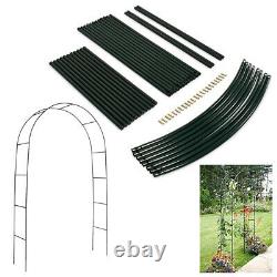 2M Outdoor Garden Metal Tubular Arch Frame Trellis Arched Climbing Plant Archway