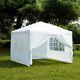 2.5x2.5m Sides Pop Up Gazebo Marquee Tent Garden Party Waterproof Windbars Bag