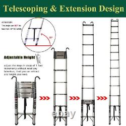 2.6M-5M Heavy Duty Multi-Purpose Steel Telescopic Folding Ladder Extendable