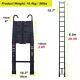 2.6m-6m Portable Heavy Duty Multi-purpose Aluminium Telescopic Ladder Extendable
