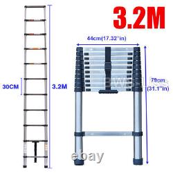 2.6-3.8M Heavy Duty Multi-Purpose Stainless Steel Telescopic Ladder Extendable