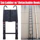 2.6-6.2m Heavy Duty Aluminium Telescopic Folding Ladder Multi-purpose Extendable