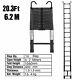 2.6-6.2m Multi-purpose Aluminium Telescopic Ladder Heavy Duty Portable With Hook