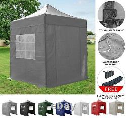 2m Pop Up Gazebo with Sides Waterproof Garden Marquee Tent Canopy Airwave
