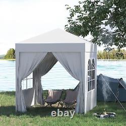 2m x 2m Garden Heavy Duty Pop Up Gazebo Marquee Party Tent Canopy White