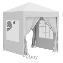 2m x 2m Garden Heavy Duty Pop Up Gazebo Marquee Party Tent Canopy White
