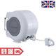 30m Retractable Outdoor Reel Washing Line Double Wall Mounted Washing Line New