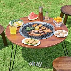 32'' Foldable Camping Table Portable for Picnic Indoor Accessory Camping Stoves