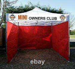 3MT Trade GAZEBO HEAVY DUTY with Signs WATERPROOF POP UP mobile CATERING UNIT