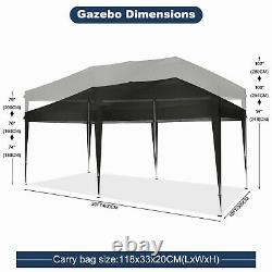 3MX6M Gazebo Commercial-Grade Folding Big Tent, Heavy-Duty Canopy Market Stall UK