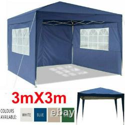 3M X 3M Heavy Duty Pop-Up Gazebo Waterproof Outdoor Garden Party Tent with 4 Sides