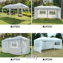 3M X 3M Heavy Duty Pop-Up Gazebo Waterproof Outdoor Garden Party Tent with 4 Sides