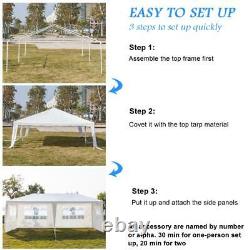 3M x 6M Heavy Duty Gazebo with Sides Marquee Canopy Waterproof Party Tent White UK