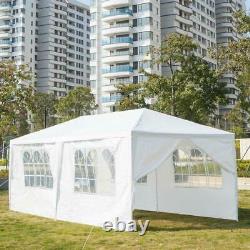 3M x 6M Outdoor Gazebo Party Tent with 6 Side Walls Wedding Canopy Cater Events