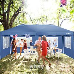 3Mx6M Heavy Duty Gazebo Waterproof Marquee Canopy Garden Party Patio Tent Blue