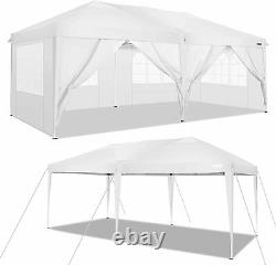 3Mx6M Heavy Duty Gazebo Waterproof Marquee Canopy Garden Party Patio Tent White