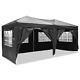 3mx6m Heavy Duty Pop Up Gazebo Waterproof Marquee Canopy Garden Party Tent-uk