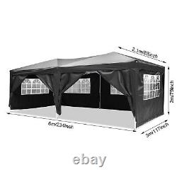 3Mx6M Heavy Duty Pop Up Gazebo Waterproof Marquee Canopy Garden Party Tent-UK