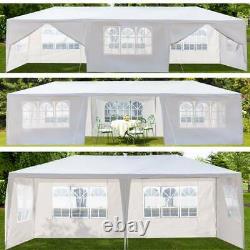 3X6M 3X9M Garden Gazebo Marquee Canopy Party Tent Canopy Patio White withSidewall