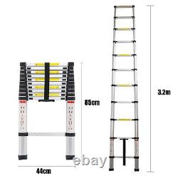3.2m Portable Heavy Duty Multi-Purpose Aluminium Telescopic Ladder Extendable