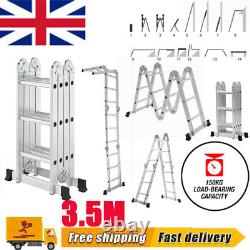 3.5M Portable Heavy Duty Multi-Purpose Aluminium Combination Ladder Extendable