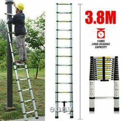 3-6M Portable Heavy Duty Multi-Purpose Aluminium Telescopic Ladder Extendable UK