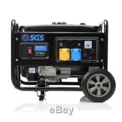 3.75 kVA Heavy Duty Portable Petrol Generator With Wheel Kit