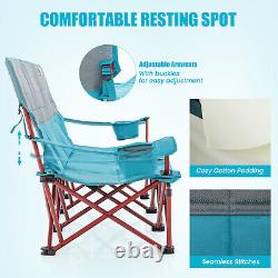 3 Person Folding Camping Chair Heavy-Duty Camp Couch Portable Beach Chair