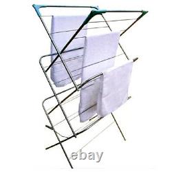 3 Tier Clothes Towel Airer Laundry Dryer Concertina Indoor Outdoor Patio Horse
