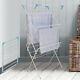 3 Tier Folding Winged Clothes Airer Indoor Outdoor Laundry Washing Drying Rack