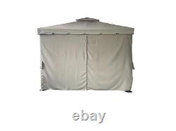 3 x 4m Gazebo Marquee Heavy Duty Garden Patio Tent Full Side Curtains Canopy