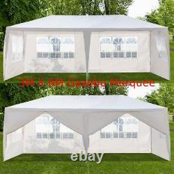 3 x 6M Heavy Duty Gazebo Waterproof Marquee Canopy Outdoor Garden Party Tent UK