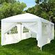 3 X 6m Garden Heavy Duty Gazebo Marquee Party Tent Canopy White