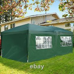 3 x 6m Garden Heavy Duty Pop Up Gazebo Marquee Party Tent Green