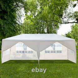 3m x 6m Garden Gazebo Marquee Canopy Party Tent Canopy Patio Sun Shade White UK