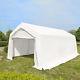 3m X 6m White Heavy Portable Garage Tent Shelter Carport Canopy Steel Frame Uk