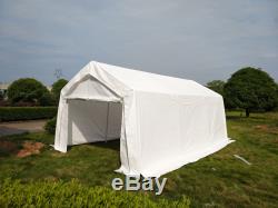 3m x 6m White Heavy Portable Garage Tent Shelter Carport Canopy Steel Frame UK