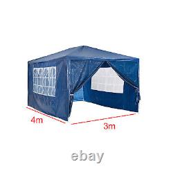 3x3M 3x4M 3x6M Gazebo Waterproof Marquee Canopy Garden Party Tent Heavy Duty UK